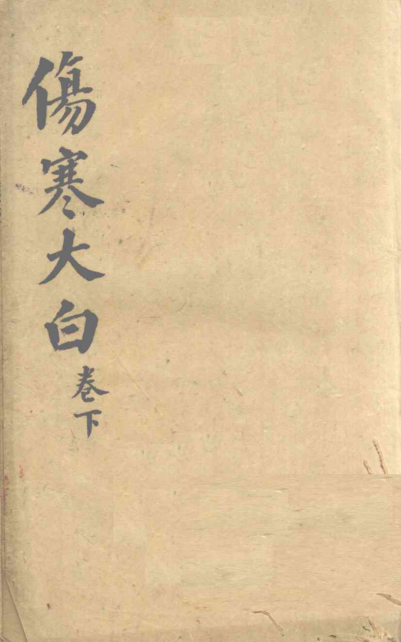 伤寒大白  下